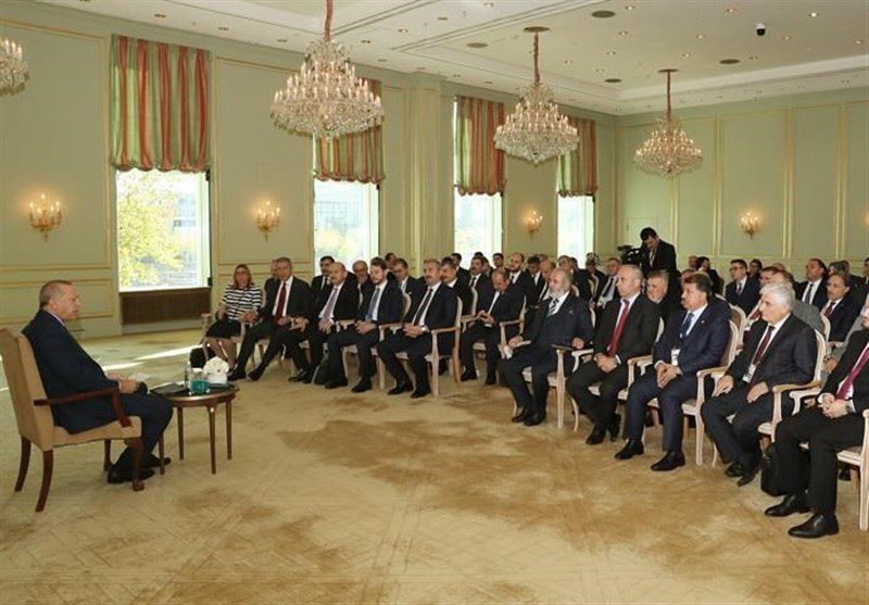 اردوغان با نمایندگان سازمان‌های مردم نهاد ترک در آلمان دیدار کرد