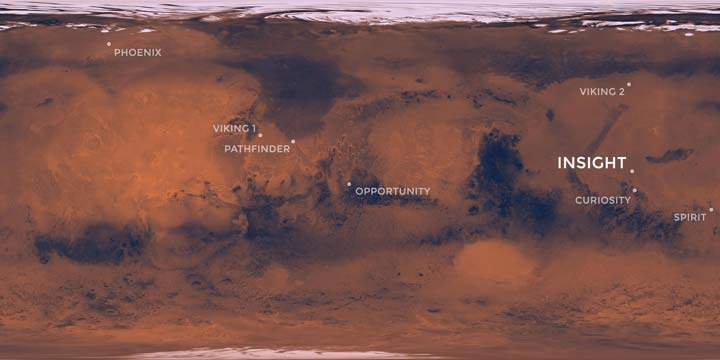 محل استقرار مریخ‌نوردهای ناسا در مریخ