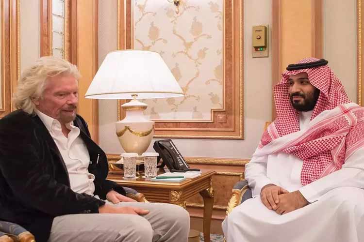 ریچارد برانسون سرمایه‌گذاری فضایی عربستان سعودی را به حالت تعلیق درآورد