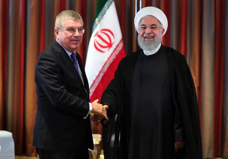 درخواست حسن روحانی از رئیس کمیته‌ بین‌المللی المپیک