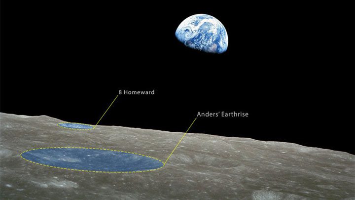  دهانه‌های طلوع زمین آندرس (Anders Earthrise) و زادگاه ۸ ( 8Homeward) که به‌تازگی دوباره نام‌گذاری شدند