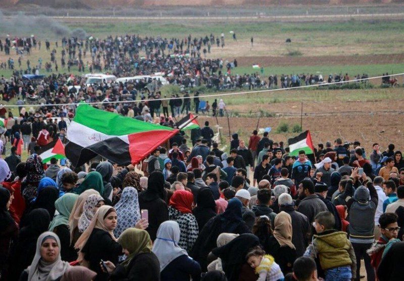 فلسطین|زخمی شدن ده‌ها فلسطینی راهپیمایی بازگشت؛ بیانیه هیئت ملی درباره جمعه آینده