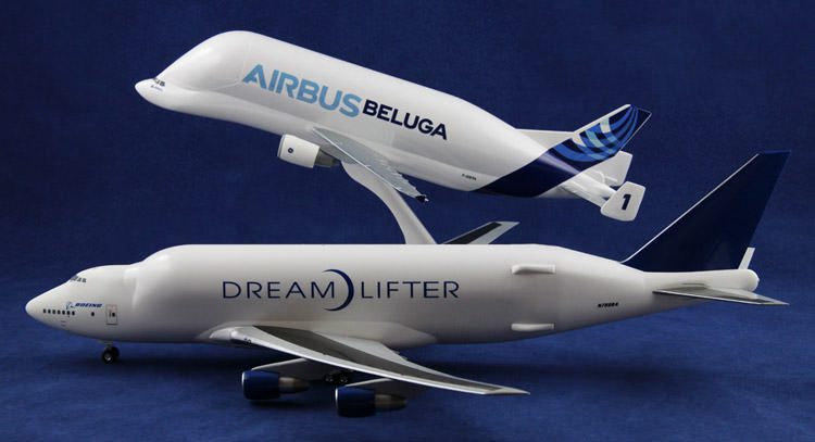 boeing dreamlifter - airbus bluga