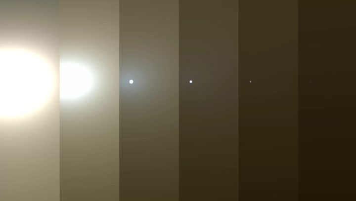 مریخ در گرد و غبار