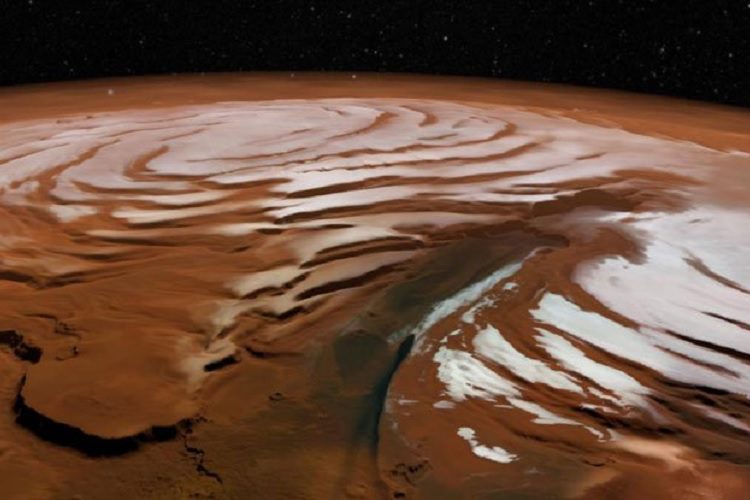 یافته جدید: مریخ در ساعات شب‌ به‌طور مداوم در معرض توفان‌های سهمگین برفی است