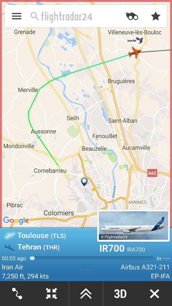 airbus a321-211 iranair- ایرباس ای ۳۲۱ ایران ایر
