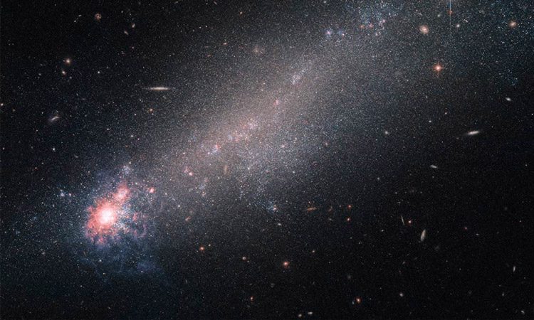comet-like galaxy called NGC 4861