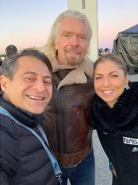 Richard Branson with Anousheh Ansari