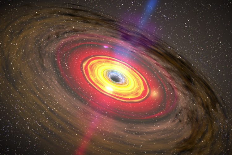 کشف ستاره‌ ای که در نزدیکی یک سیاه چاله گردش می‌کند