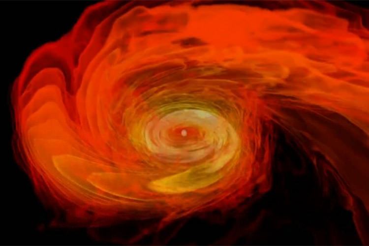 برخورد دو ستاره‌ی نوترونی و شکل‌گیری سیاه‌چاله در شبیه‌سازی کامپیوتری ناسا