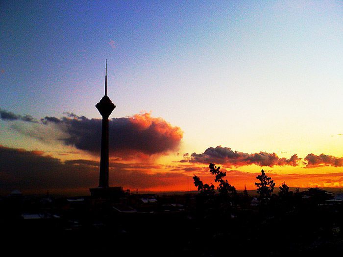 غروب خورشید در ایران