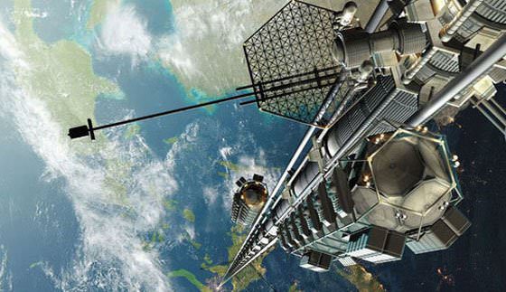 ژاپن تا سال 2050 آسانسور فضایی می سازد‍!